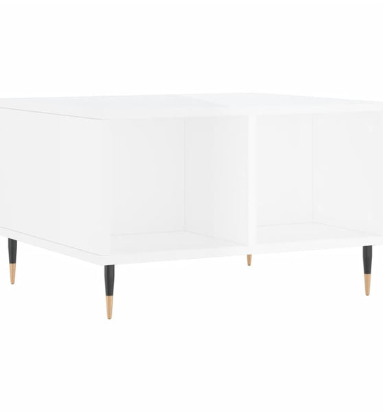 Couchtisch Hochglanz-Weiß 60x50x36,5 cm Holzwerkstoff