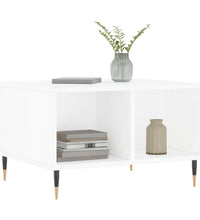 Couchtisch Hochglanz-Weiß 60x50x36,5 cm Holzwerkstoff
