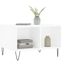 Couchtisch Weiß 60x50x36,5 cm Holzwerkstoff