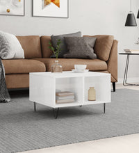 Couchtisch Hochglanz-Weiß 60x50x36,5 cm Holzwerkstoff