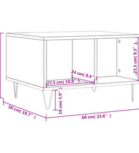Couchtisch Braun Eichen-Optik 60x50x36,5 cm Holzwerkstoff