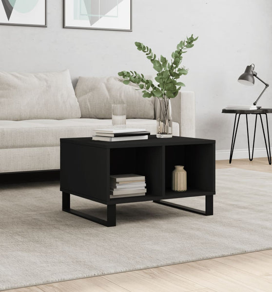 Couchtisch Schwarz 60x50x36,5 cm Holzwerkstoff