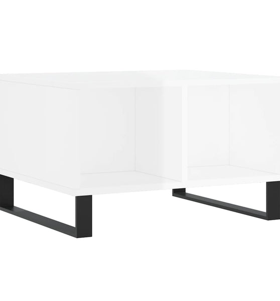 Couchtisch Hochglanz-Weiß 60x50x36,5 cm Holzwerkstoff