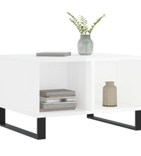 Couchtisch Hochglanz-Weiß 60x50x36,5 cm Holzwerkstoff