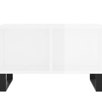 Couchtisch Hochglanz-Weiß 60x50x36,5 cm Holzwerkstoff