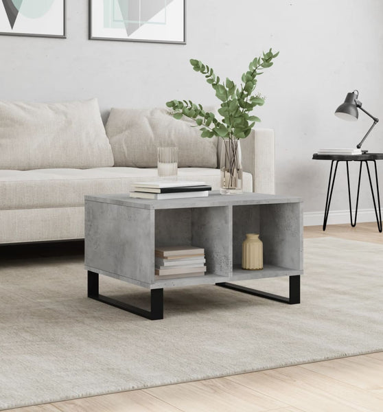 Couchtisch Betongrau 60x50x36,5 cm Holzwerkstoff