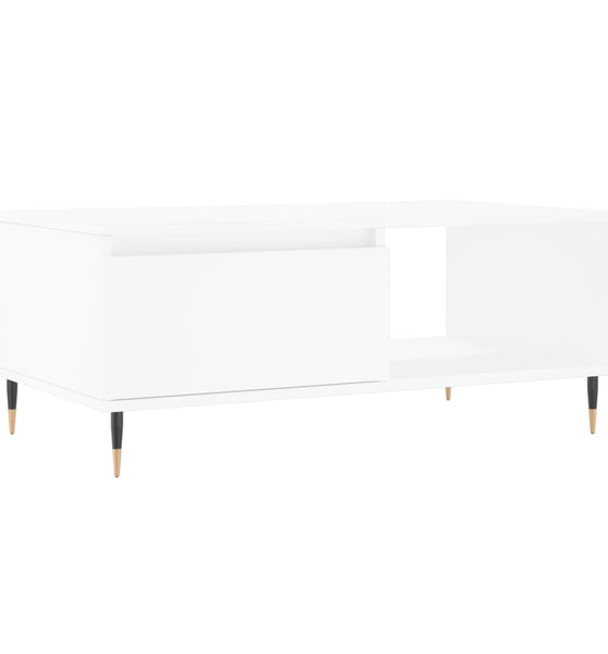 Couchtisch Weiß 90x50x36,5 cm Holzwerkstoff