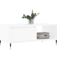 Couchtisch Weiß 90x50x36,5 cm Holzwerkstoff