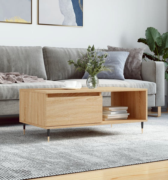 Couchtisch Sonoma-Eiche 90x50x36,5 cm Holzwerkstoff