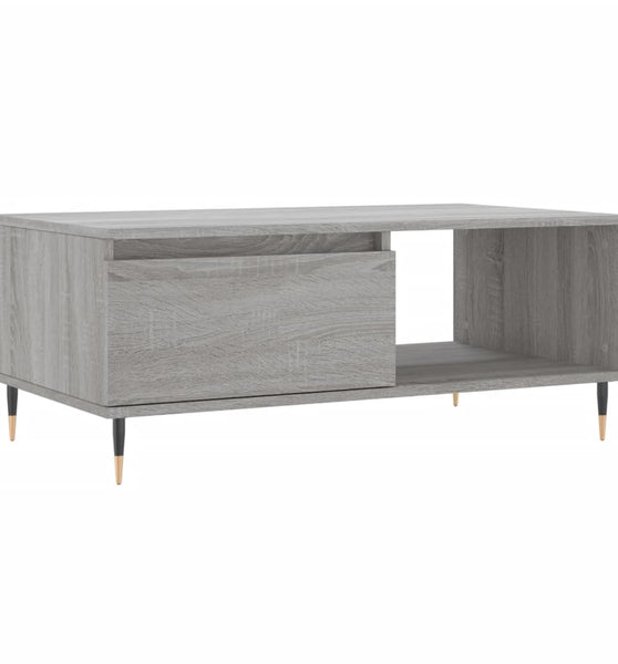 Couchtisch Grau Sonoma 90x50x36,5 cm Holzwerkstoff
