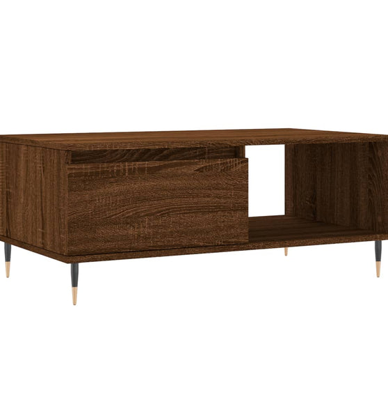 Couchtisch Braun Eichen-Optik 90x50x36,5 cm Holzwerkstoff