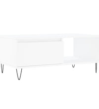 Couchtisch Weiß 90x50x36,5 cm Holzwerkstoff