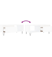 Couchtisch Weiß 90x50x36,5 cm Holzwerkstoff