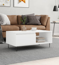 Couchtisch Weiß 90x50x36,5 cm Holzwerkstoff