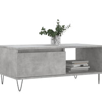 Couchtisch Betongrau 90x50x36,5 cm Holzwerkstoff