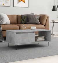 Couchtisch Betongrau 90x50x36,5 cm Holzwerkstoff