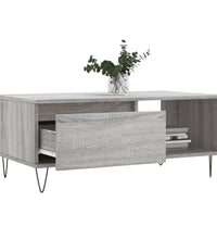 Couchtisch Grau Sonoma 90x50x36,5 cm Holzwerkstoff