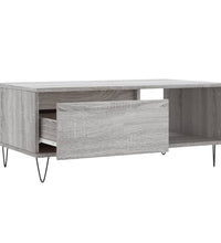 Couchtisch Grau Sonoma 90x50x36,5 cm Holzwerkstoff