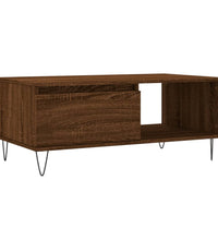 Couchtisch Braun Eichen-Optik 90x50x36,5 cm Holzwerkstoff