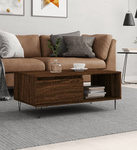 Couchtisch Braun Eichen-Optik 90x50x36,5 cm Holzwerkstoff