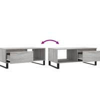 Couchtisch Grau Sonoma 90x50x36,5 cm Holzwerkstoff