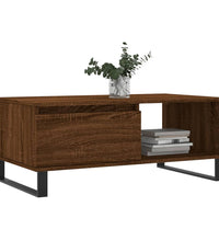 Couchtisch Braun Eichen-Optik 90x50x36,5 cm Holzwerkstoff