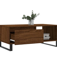 Couchtisch Braun Eichen-Optik 90x50x36,5 cm Holzwerkstoff