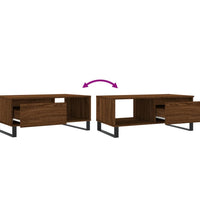 Couchtisch Braun Eichen-Optik 90x50x36,5 cm Holzwerkstoff