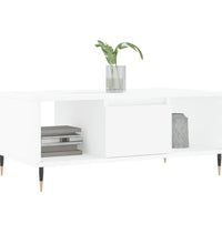 Couchtisch Weiß 90x50x36,5 cm Holzwerkstoff