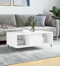 Couchtisch Weiß 90x50x36,5 cm Holzwerkstoff