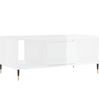 Couchtisch Hochglanz-Weiß 90x50x36,5 cm Holzwerkstoff