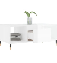 Couchtisch Hochglanz-Weiß 90x50x36,5 cm Holzwerkstoff