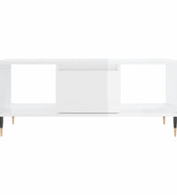 Couchtisch Hochglanz-Weiß 90x50x36,5 cm Holzwerkstoff