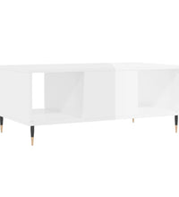 Couchtisch Hochglanz-Weiß 90x50x36,5 cm Holzwerkstoff