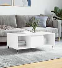 Couchtisch Hochglanz-Weiß 90x50x36,5 cm Holzwerkstoff