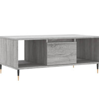Couchtisch Grau Sonoma 90x50x36,5 cm Holzwerkstoff