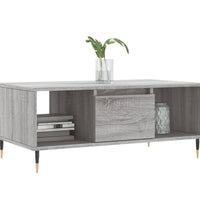 Couchtisch Grau Sonoma 90x50x36,5 cm Holzwerkstoff