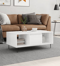 Couchtisch Hochglanz-Weiß 90x50x36,5 cm Holzwerkstoff