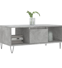 Couchtisch Betongrau 90x50x36,5 cm Holzwerkstoff