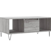 Couchtisch Grau Sonoma 90x50x36,5 cm Holzwerkstoff