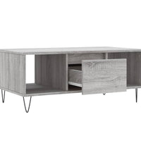 Couchtisch Grau Sonoma 90x50x36,5 cm Holzwerkstoff