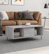 Couchtisch Grau Sonoma 90x50x36,5 cm Holzwerkstoff