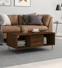 Couchtisch Braun Eichen-Optik 90x50x36,5 cm Holzwerkstoff