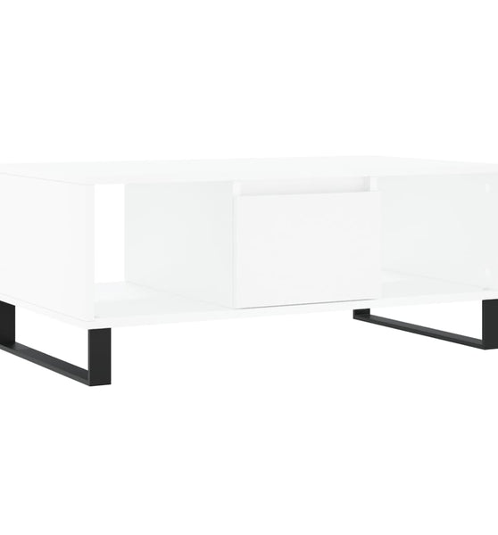 Couchtisch Weiß 90x50x36,5 cm Holzwerkstoff