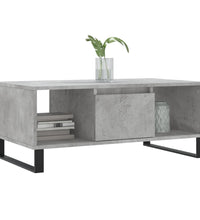Couchtisch Betongrau 90x50x36,5 cm Holzwerkstoff