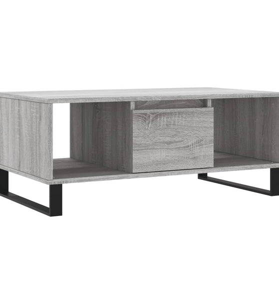 Couchtisch Grau Sonoma 90x50x36,5 cm Holzwerkstoff