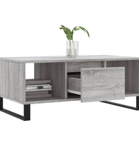 Couchtisch Grau Sonoma 90x50x36,5 cm Holzwerkstoff