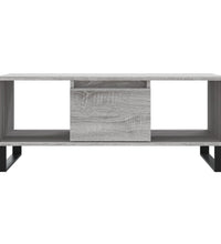 Couchtisch Grau Sonoma 90x50x36,5 cm Holzwerkstoff