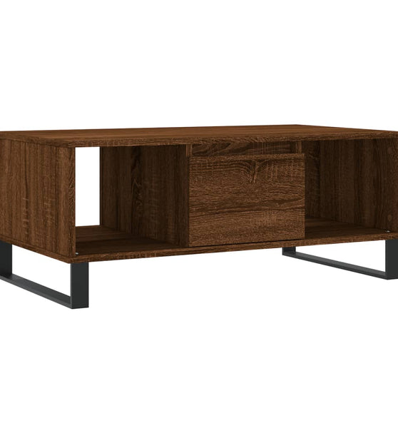 Couchtisch Braun Eichen-Optik 90x50x36,5 cm Holzwerkstoff