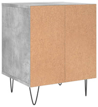 Nachttische 2 Stk. Betongrau 40x35x50 cm Holzwerkstoff